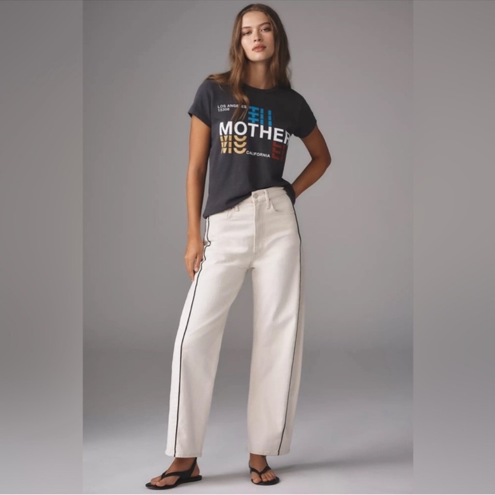 MOTHER Half Pipe High Waist Wide Leg Ankle Jeans in Act Natural